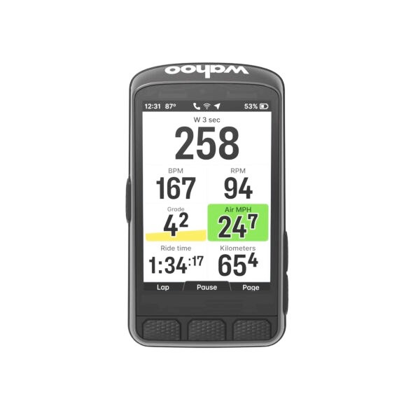 WAHOO ELEMNT ACE GPS Cycling Computer จอสี 2.7 นิ้ว เชื่อมต่อ ANT+/Bluetooth รองรับเซ็นเซอร์หลากหลาย อายุการใช้งานแบตเตอรี่ยาวนาน 15 ชั่วโมง กันน้ำระดับ IPX7 เหมาะสำหรับนักปั่นทุกสภาพอากาศ
