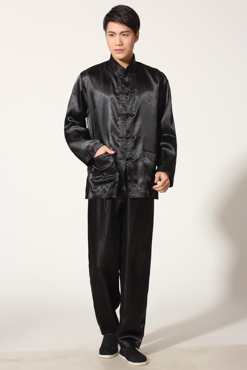 Pre-order ชุดจีนชาย แขนยาว สีดำ