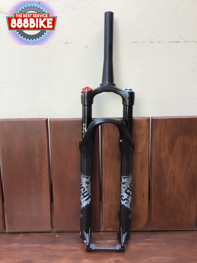 โช๊คลม S-FIGHT AR2 AIR FORK ยุบ 100มม, S518 คอเทเปอร์, แกน 9mm, 29er 2019