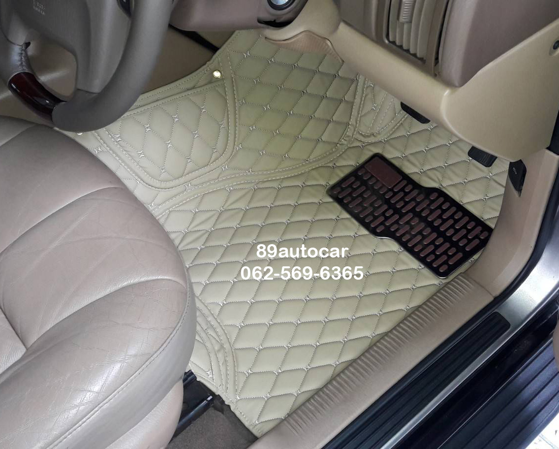 พรมในรถ Jeep Cherokee WJ ปูพรม6D สีครีม เข้ารูป
