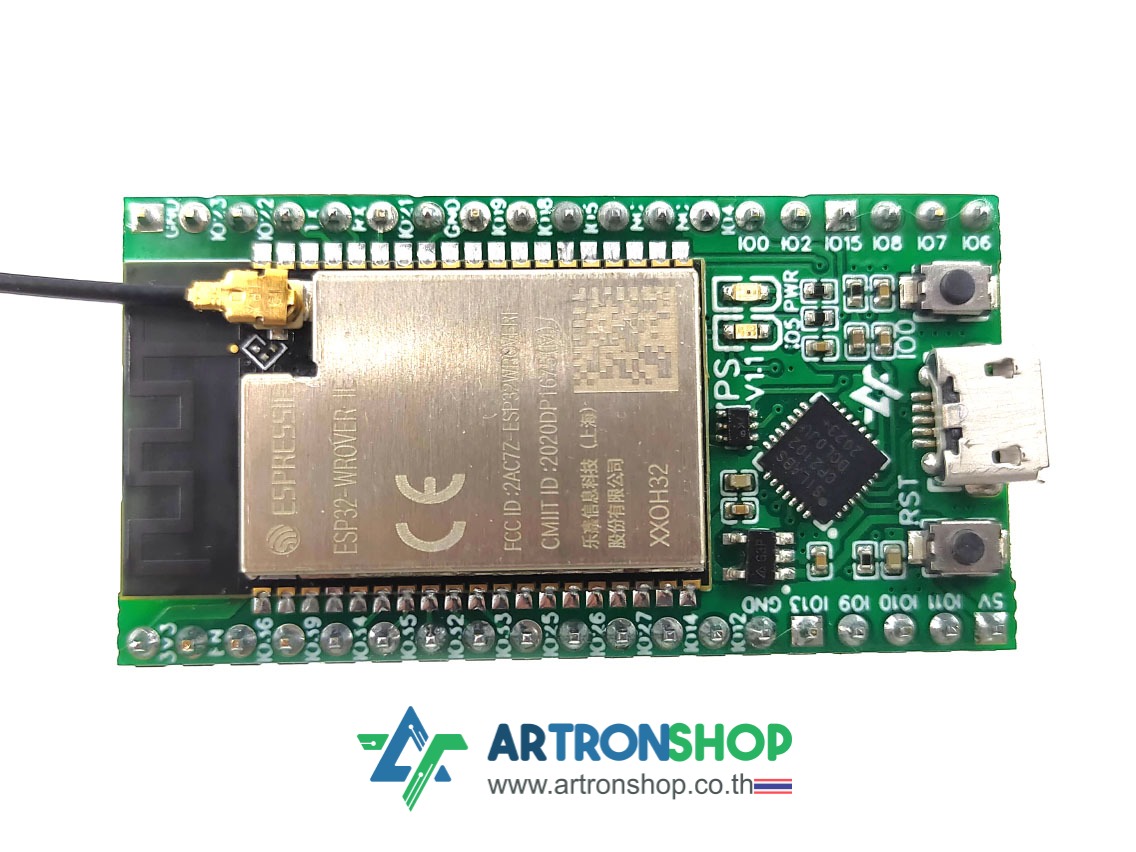 IOXESP32PS บอร์ดพัฒนา ESP32 แรม 4MB เสานอก