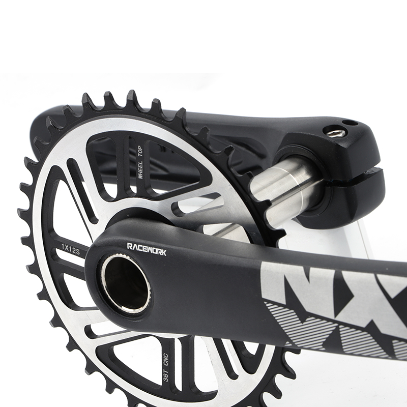 จาน RACEWORK NX1 ขนาด 170mm Crank 1XSystem, 104 BCD Narrow Wide Chainring มีขนาด 34T และ 36T 12 Speed