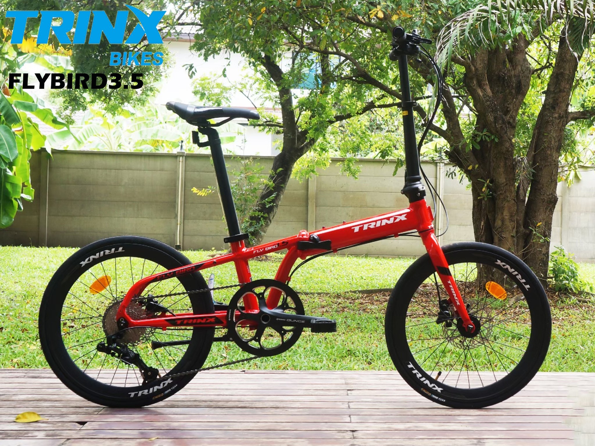 TRINX FLYBIRD 3.5 — จักรยานพับ 20" ดิสเบรกน้ำมัน 10 สปีด