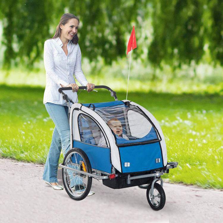 รถพ่วงจักรยาน 3 Horses Bicycle trailer for baby and cargo bicycle for advertising trailer