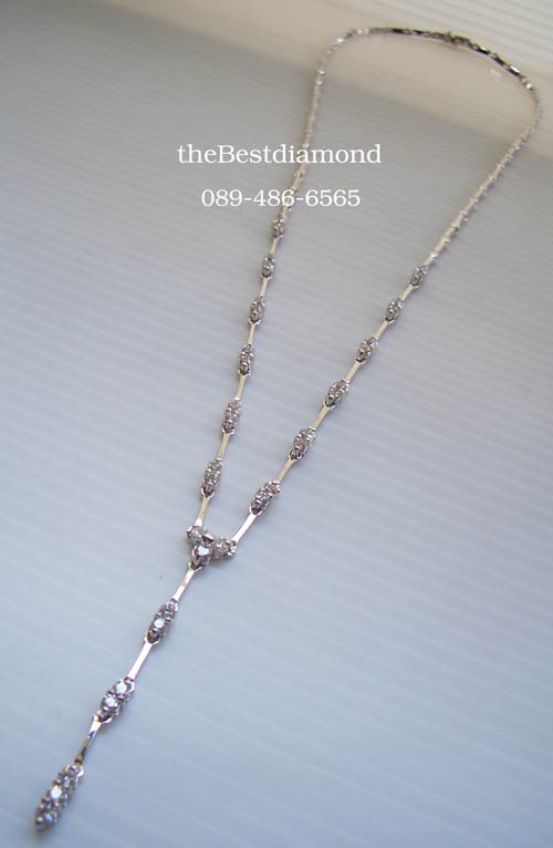 สินค้าหมด===BN024RD+++สร้อยเพชร Y style แบบเพชร2 เม็ด++สร้อยเพชรรูป Y งานModern น่ารัก ใส่แล้วดูดี เพชรแวววาว วิ๊งๆ สวยค่ะ ใส่ออกงานได้สบาย