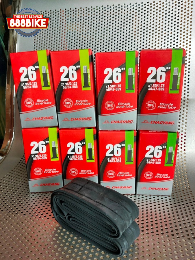 ยางในจักรยาน Chaoyang 26x1.50-1.75 และ 26x1.95-2.125 หัวใหญ่AV หัวเล็กFV