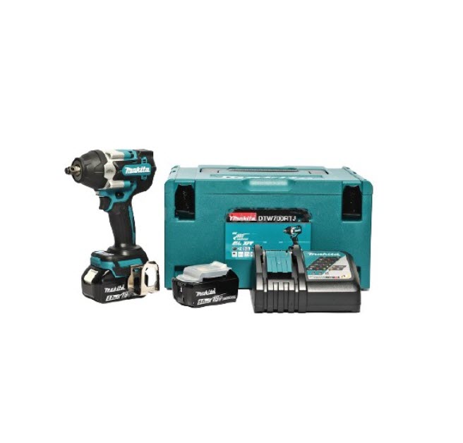 บล็อคไร้สาย 18 โวลต์ Makita มากีต้า รุ่น DTW700RTJ (แท้) ##