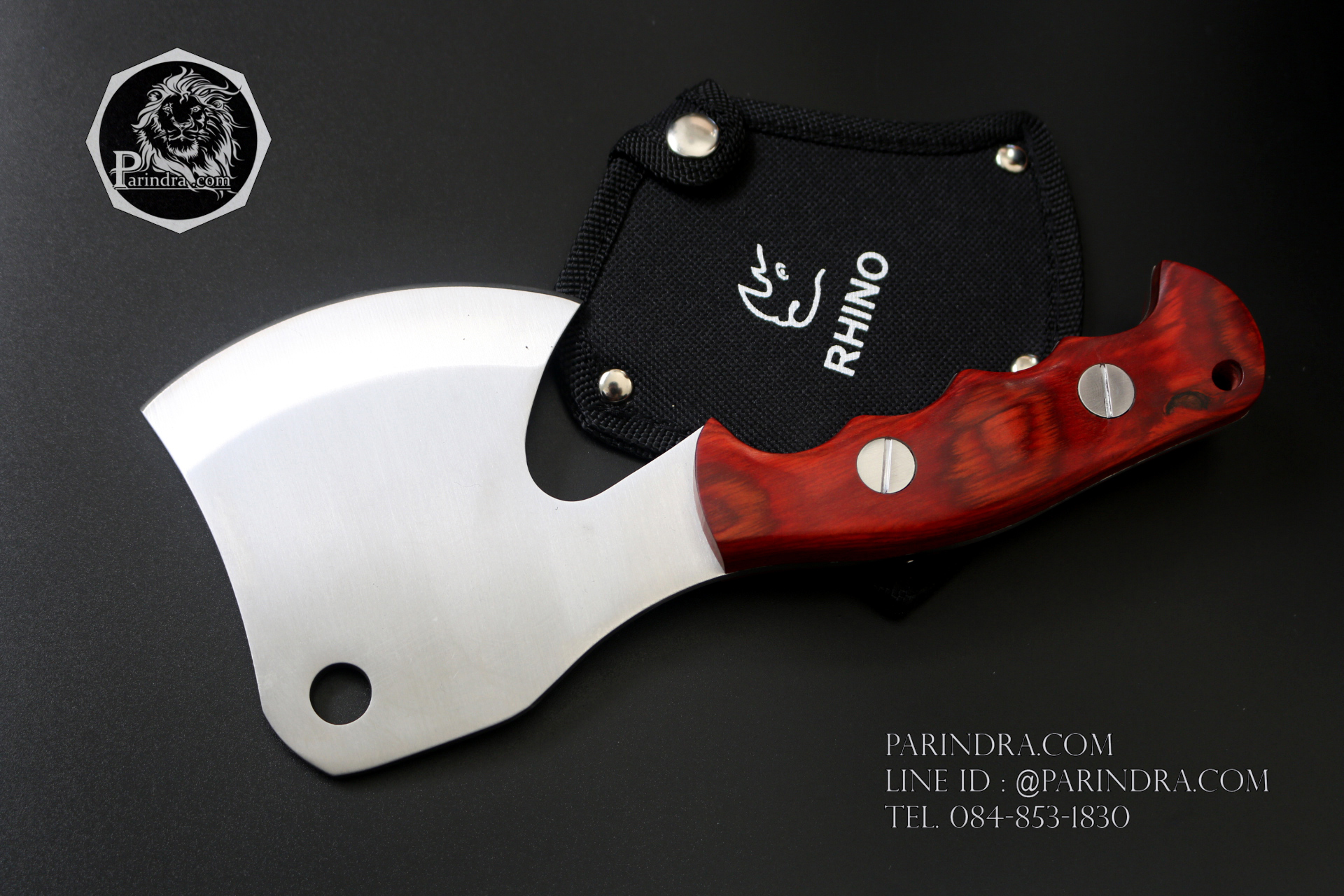 ขวานตราแรด Rhino Brand No.124 น้ำหนักดี ทนทาน จับกระชับมือ ขนาด 9 นิ้ว (ของแท้)