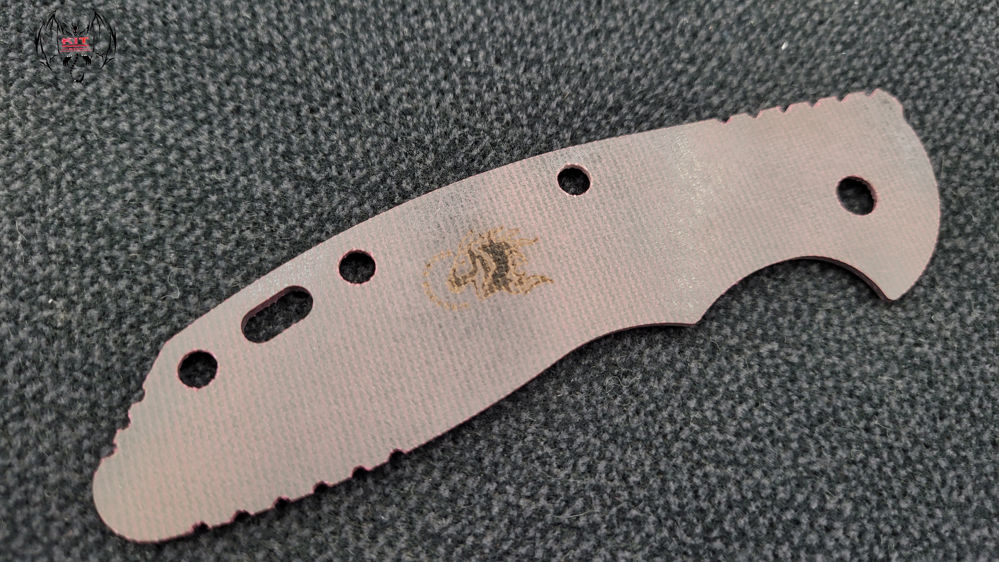 Hinderer XM-18 3.5" Skinny Handle Scale Micarta Burgundy