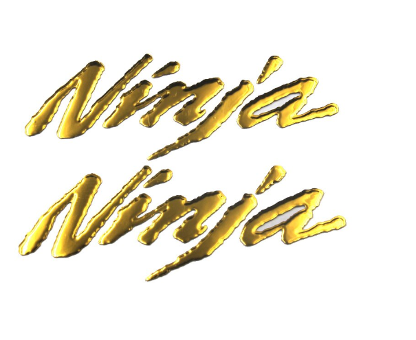 สติ๊กเกอร์โลโก้ตัวหนังสือ Ninja Ninja250/300/650 ZX-6R/10R/12R