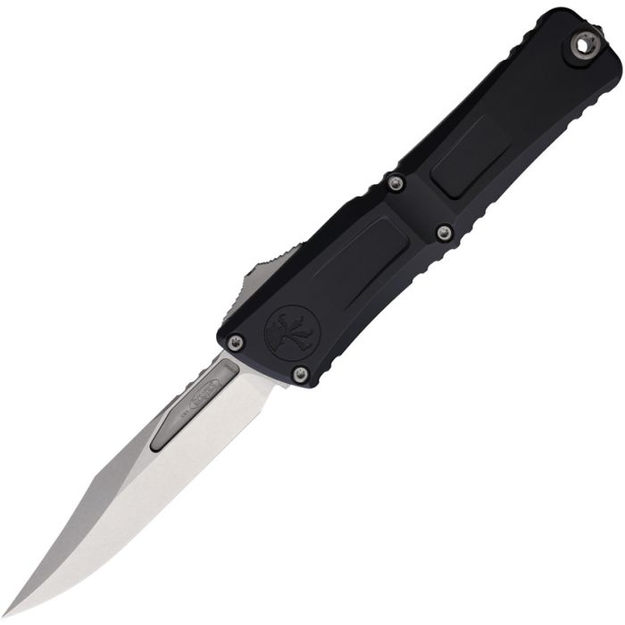 Microtech Combat Troodon Gen III Bowie - Black Handle - Stonewashed Blade