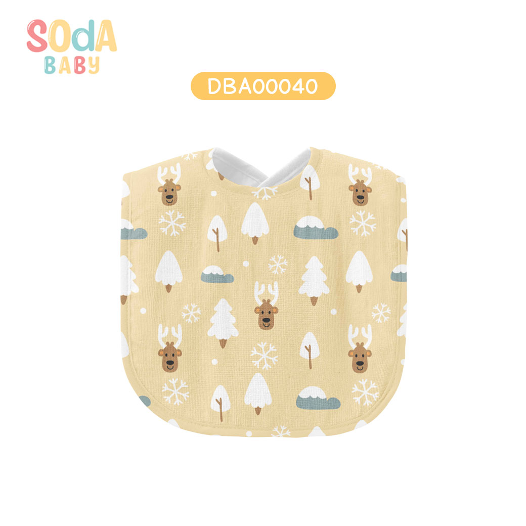ผ้าซับน้ำลาย Baby Bib Winter รหัส DBA00040 ⛄️❄️#Winter #SOdAbaby