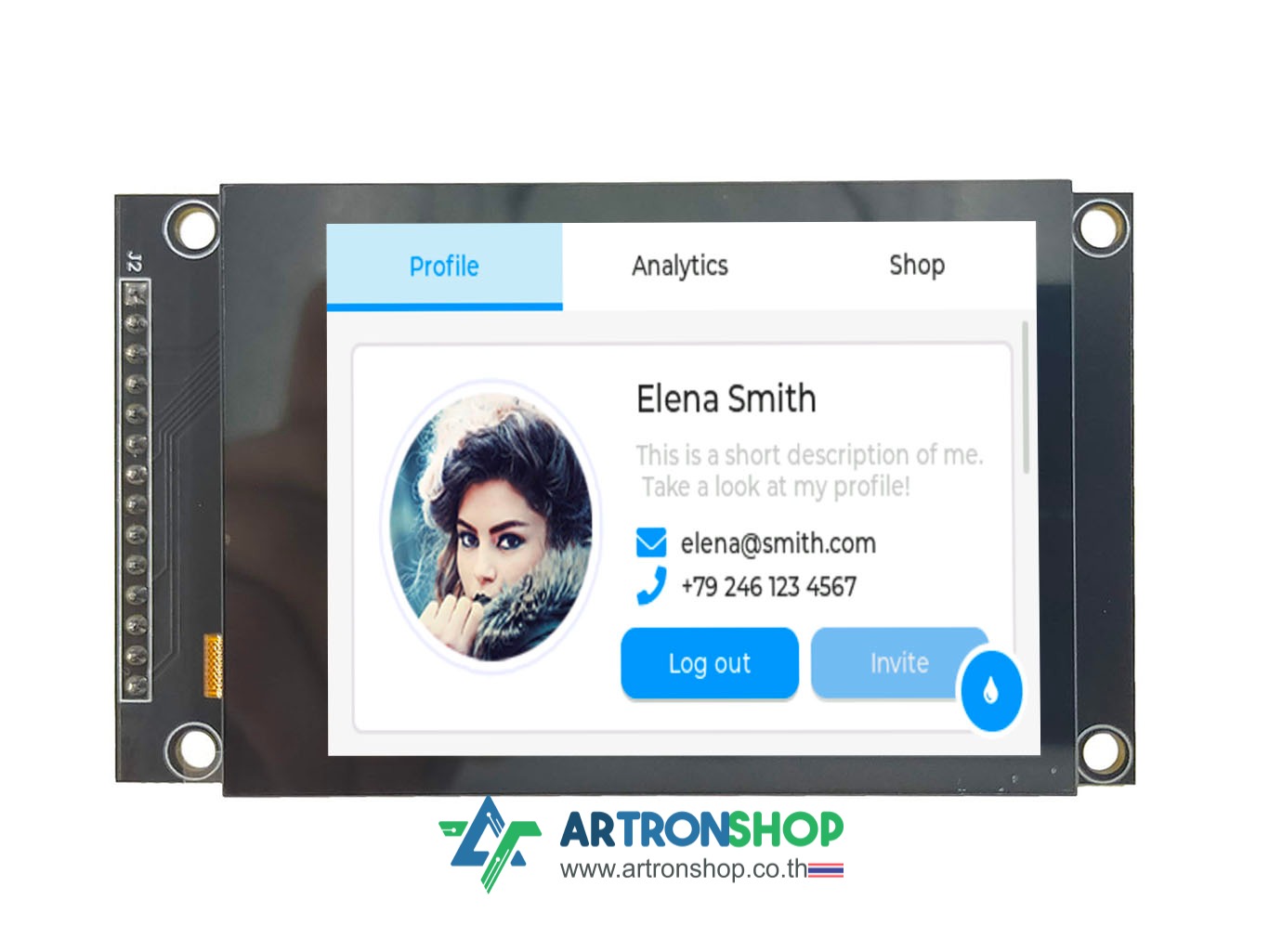 จอ TFT LCD ขนาด 2.8 นิ้ว ทัช Capacitive ILI9341V 4-Wire SPI