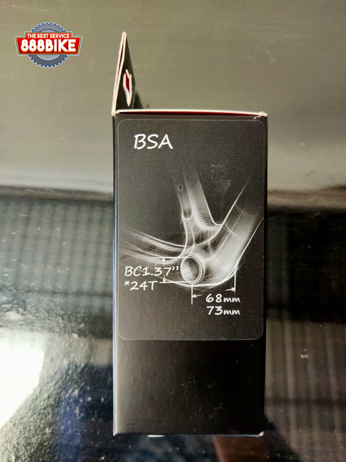 กะโหลกกลวงแบร์ริ่ง TOKEN รุ่น TK877EX เกลียวอังกฤษ Shimano ROAD&MTB BSA1.37"x24T 68/73mm