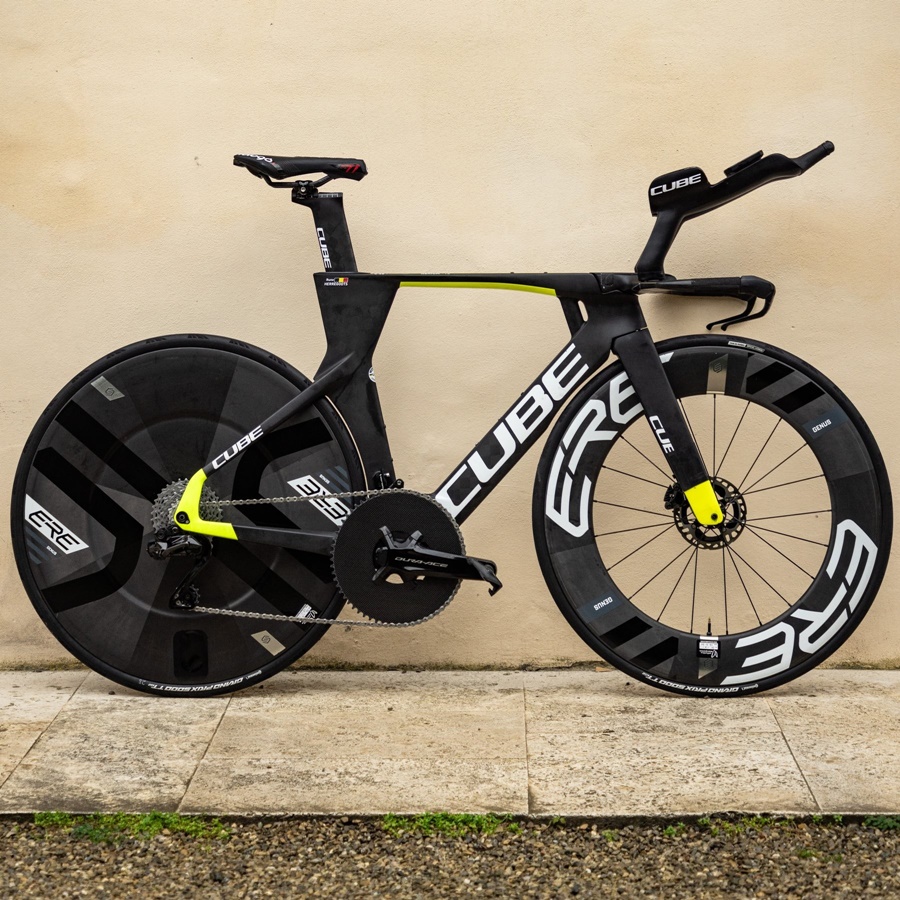 ล้อหลัง ล้อไตรกีฬา-TT คาร์บอน ERE GENUS AE00-D โม่ Shimano Disc brake UCI approved