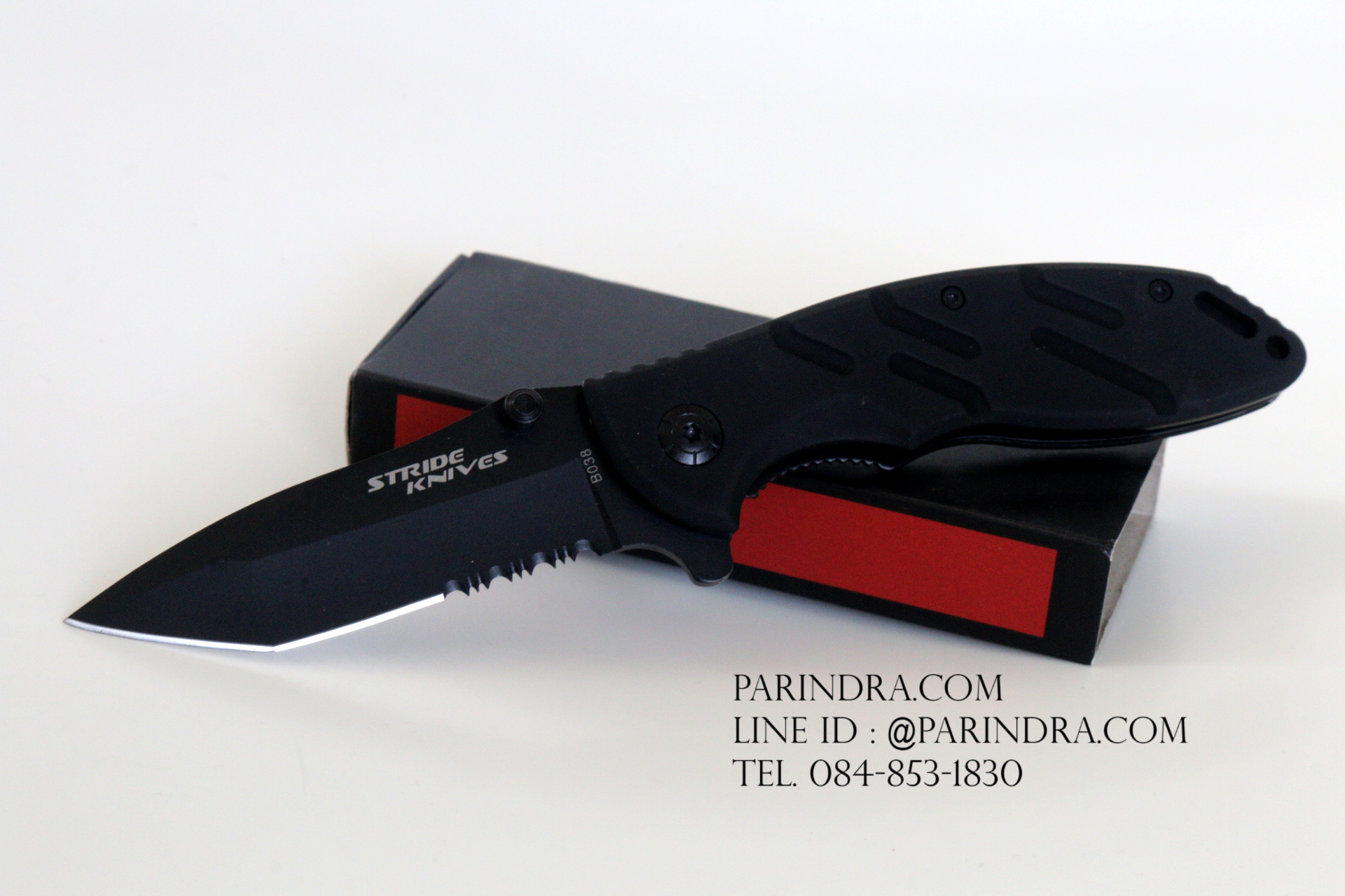 มีดพับ STRIDER สีดำล้วน (OEM)