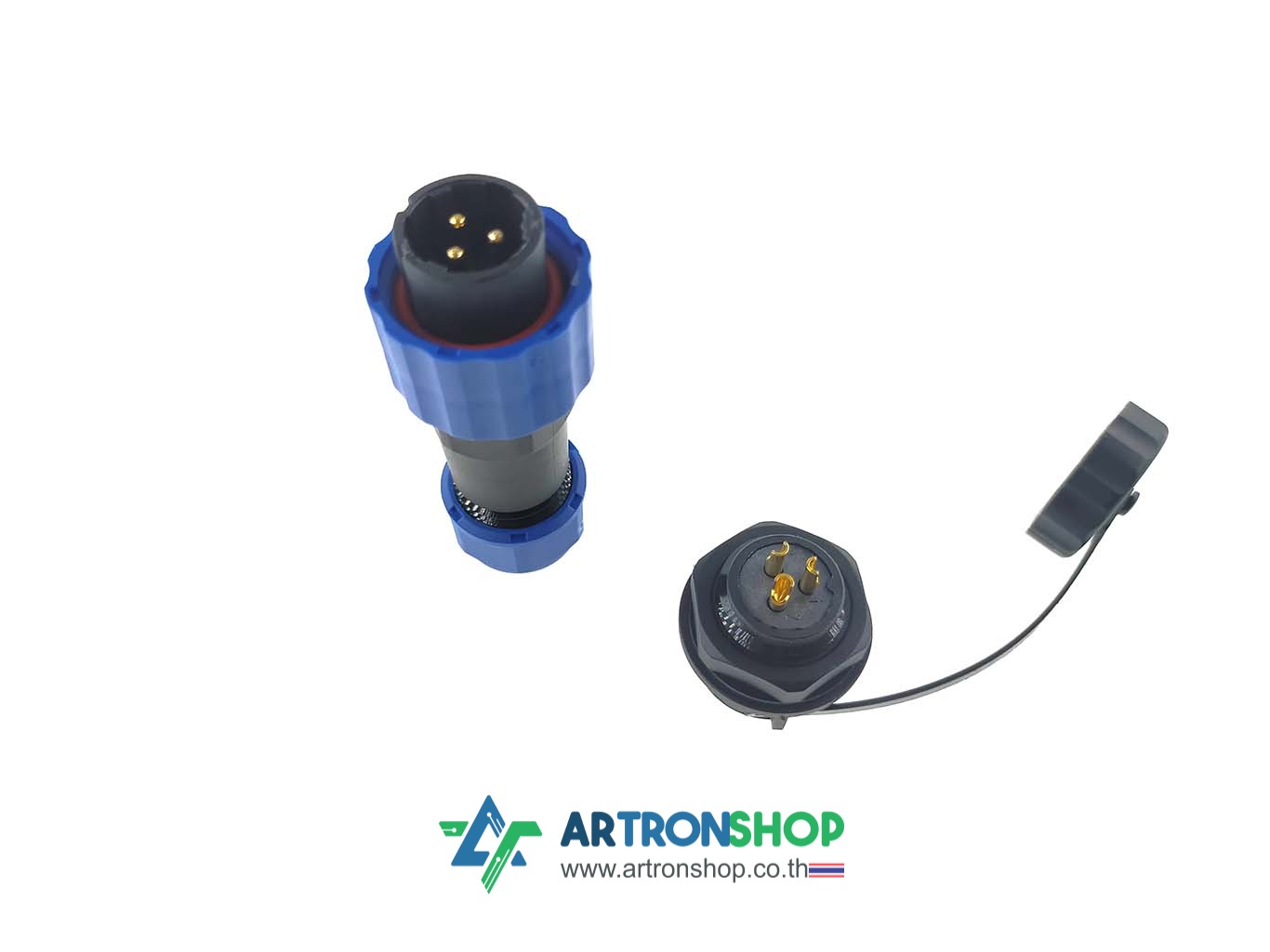 SP16 3-Pin IP68 cable connector คอนเนคเตอร์กันน้ำ 3 พิน