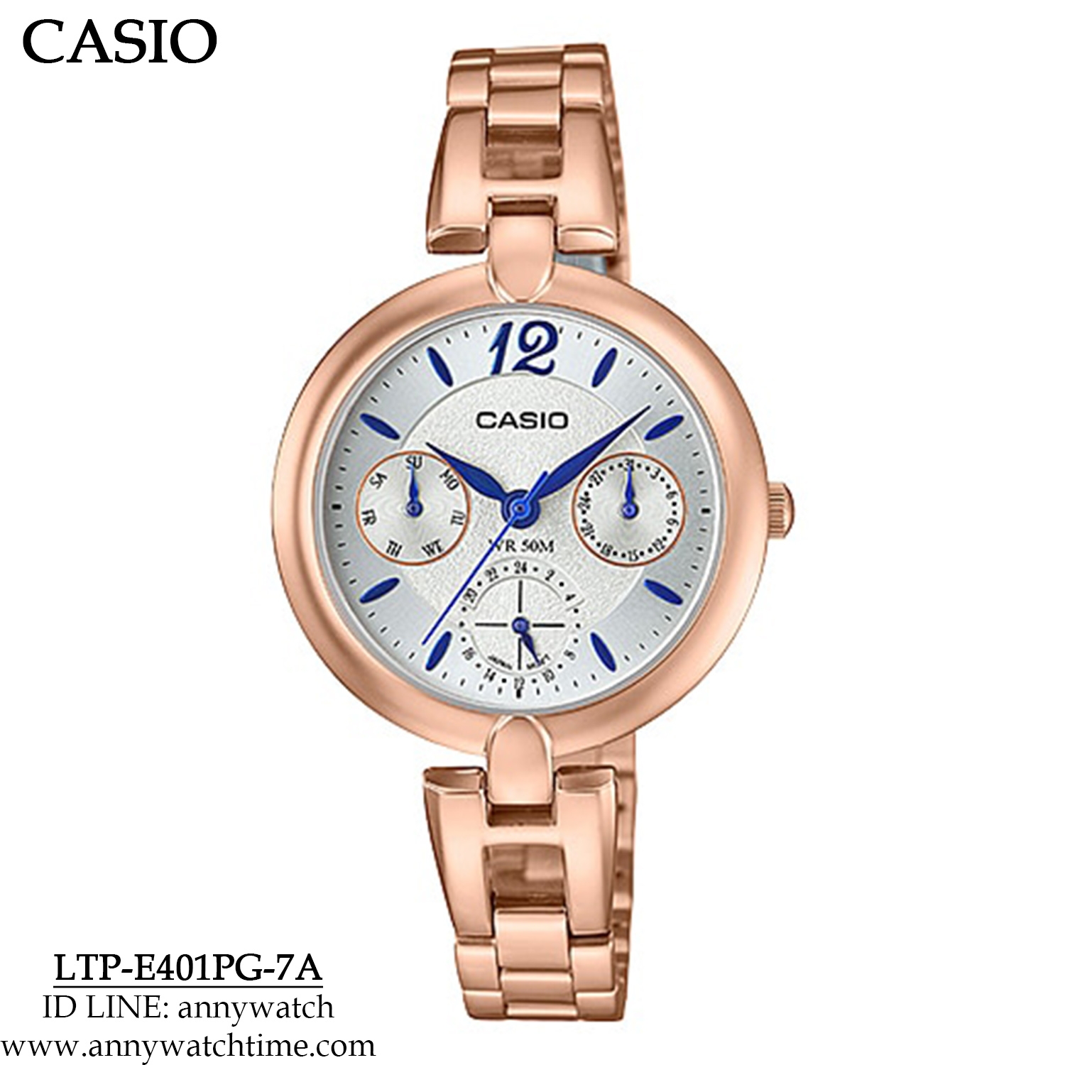 CASIO LTP-E401PG-7A