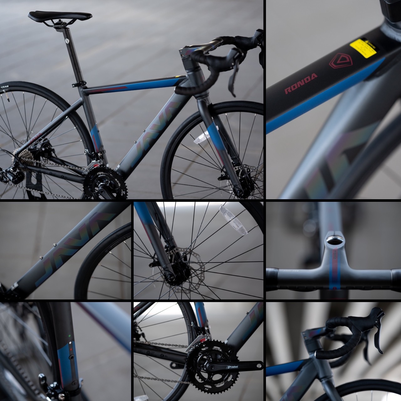 จักรยานเสือหมอบ JAVA RONDA DISC เฟรมอลู เกียร์ Shimano Sora2*9sp, แฮนด์ Integrated 700c 2022