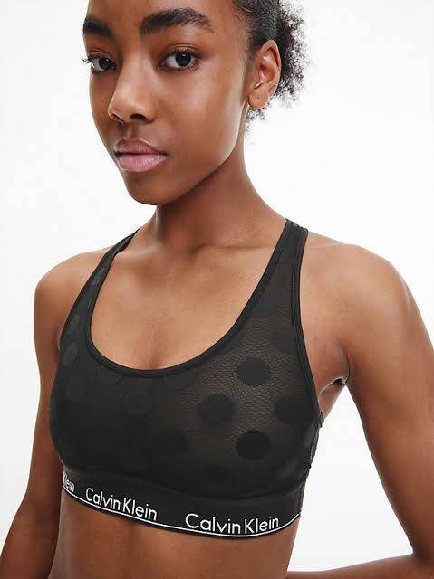 ชุดชั้นใน Calvin Klein รุ่น Unlined Modern Logo Bralette มีให้เลือก 3 สี ป้ายห้อย ของแท้ 100％