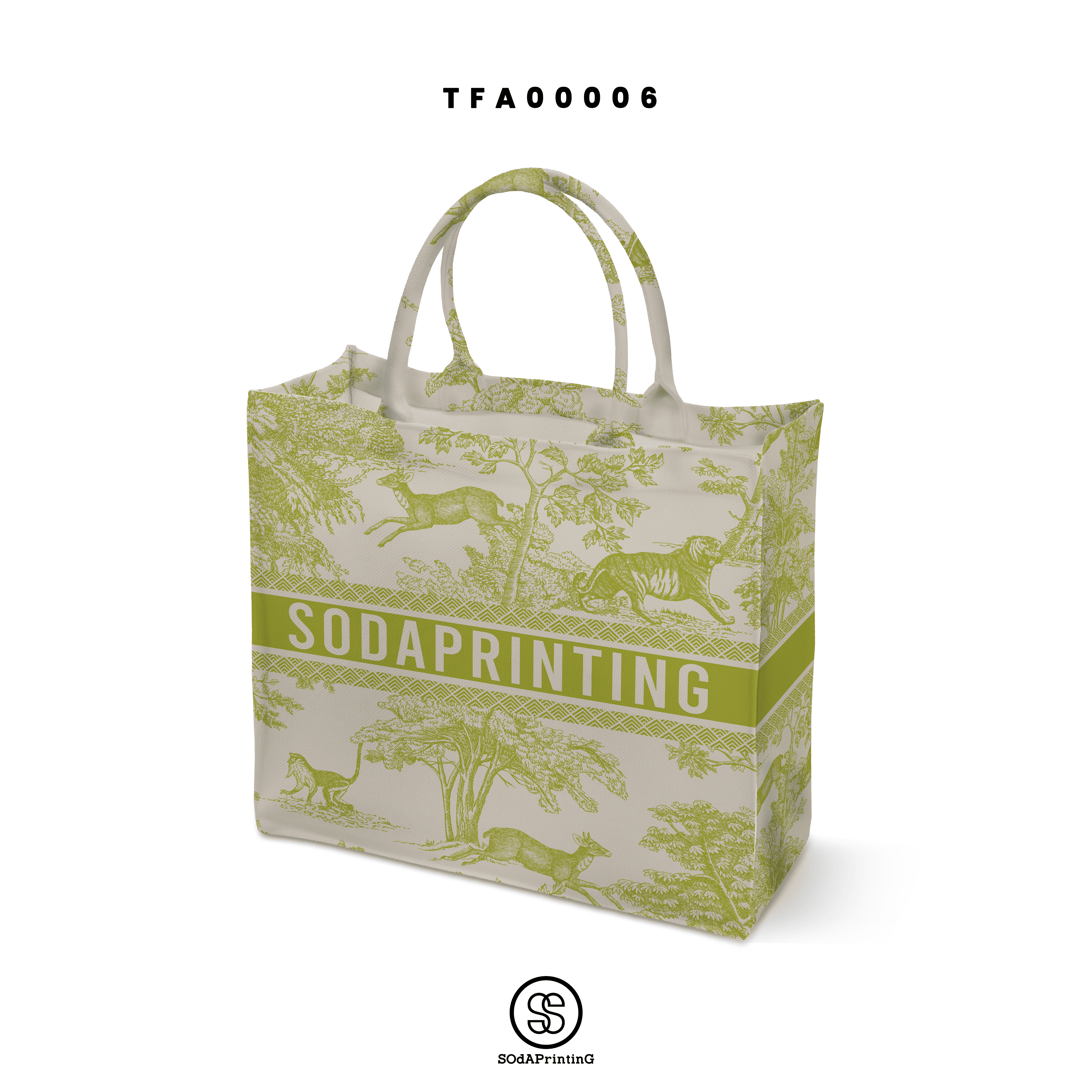 กระเป๋า Book Tote Bags ลาย FOREST รหัส TFA00006 #ใส่ชื่อได้ #SOdAbag #SOdAPrintinG #ForestCollection