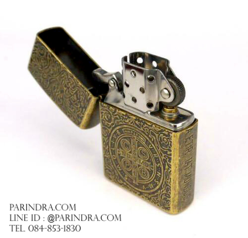 ไฟแช็กน้ำมัน ZORRO Lighter ทองเหลืองทั้งตัว Constantine