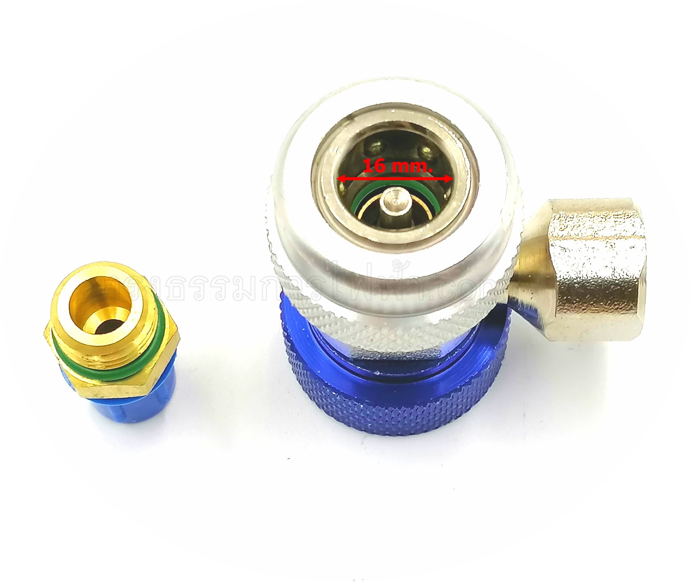 หัวเติมน้ำยาแอร์ R134a ด้าน Low(น้ำเงิน) #QC-19-L