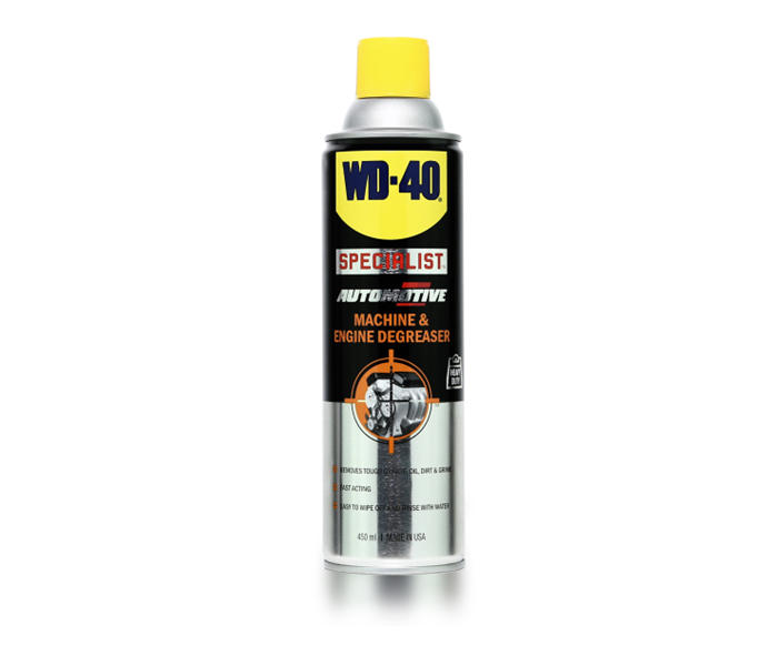 สเปรย์ล้างคราบไขมันและจาระบี WD-40 ขนาด 450ml. ทำความสะอาดคราบจาระบี น้ำมัน สิ่งสกปรก และคราบกาวต่างๆ Pn.W051-0420 (แท้) ##