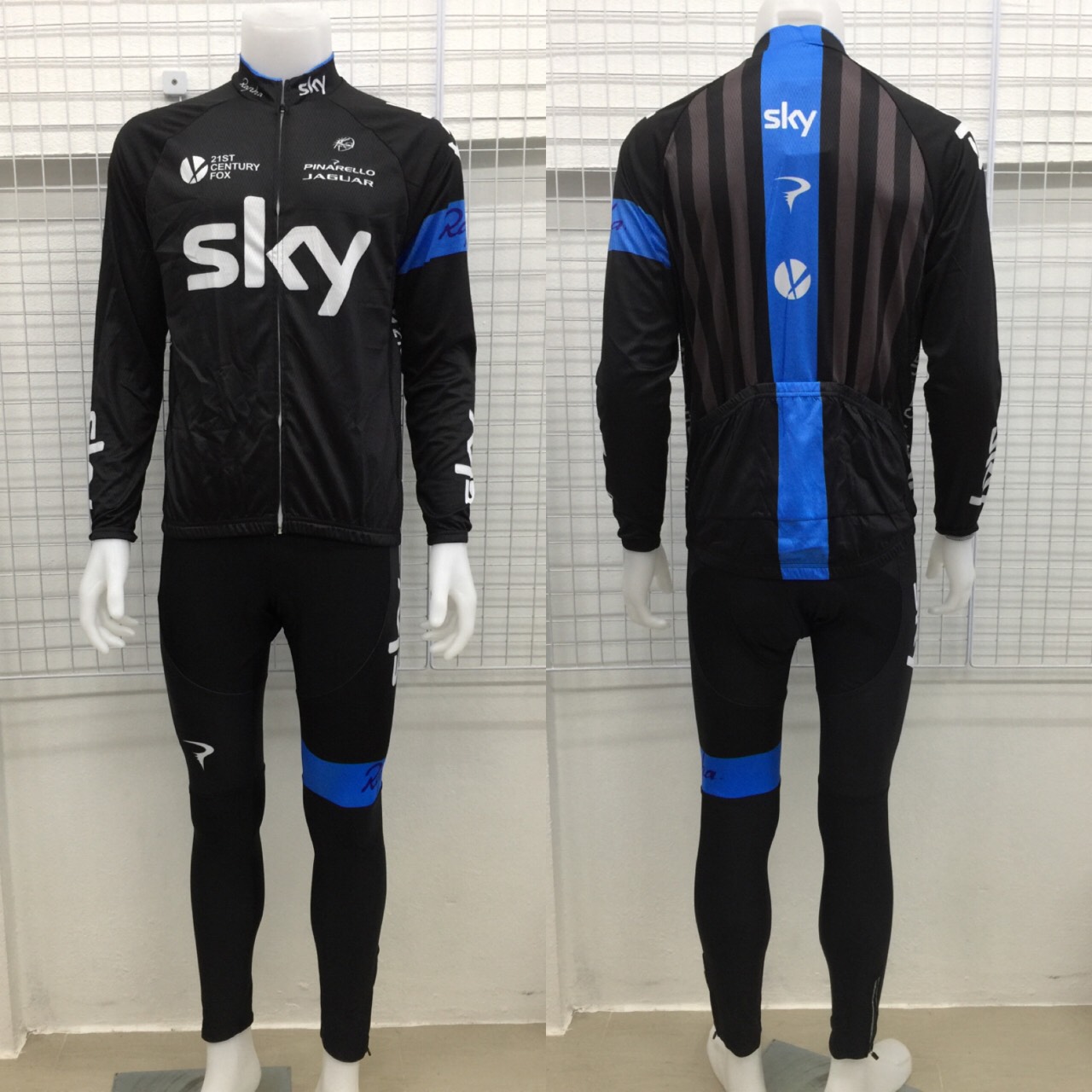 ชุดปั่นจักรยาน PROTEAM CYCLING JERSEYS Long ,เสื้อแขนยาว+กางเกงขายาว 2018