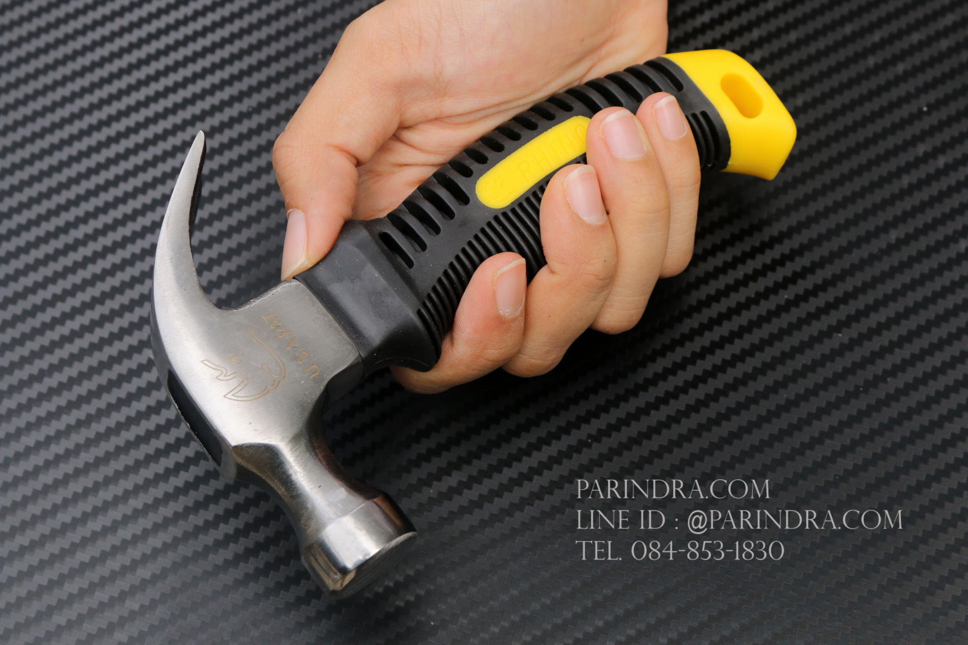 ค้อนสั้นเอนกประสงค์ Rhino Brand No.337 ด้ามสีเหลืองดำ