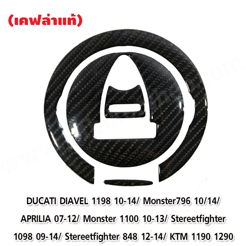 สติ๊กเกอร์ติดฝาถัง เคฟล่าแท้ DUCATI