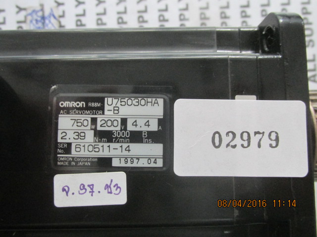 R88M-U75030HA-B SERVO MOTOR “ OMRON ”