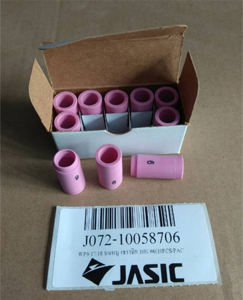 นมหนู เซรามิก เครื่องตัดพลาสม่า JASIC WP9/17/18 รหัส 13N10 #6 Pn.10058706 (10PCS/PAC) ##