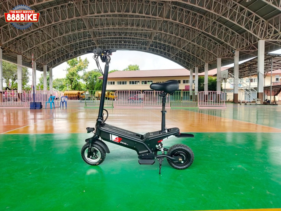 สกู๊ตเตอร์ไฟฟ้า PXID F1 ELECTRIC SCOOTER โช๊คหน้า+หลัง มอเตอร์ 500 วัตต์ ความเร็วสูงสุด 45กม./ชม, 10Ah 48V (30กม.) เดินทางได้ 30-40 กม.