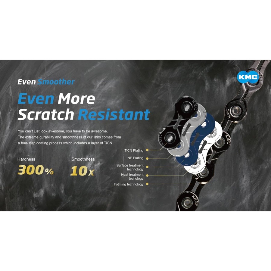 โซ่จักรยาน 12 สปีด KMC X12 Silver /KMC X12Ti / EPT โซ่สำหรับจักรยานเสือหมอบ,เสือภูเขา Shimano DuraAce Sram