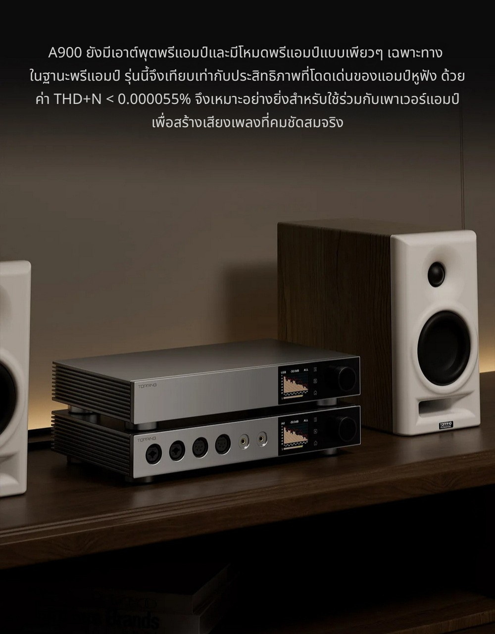 Topping A900 แอมป์หูฟังตั้งโต๊ะระดับสุดยอดเรือธง กำลังขับสูง เสียงแม่นยำ รองรับ Hi-Res ประกันศูนย์ไทย