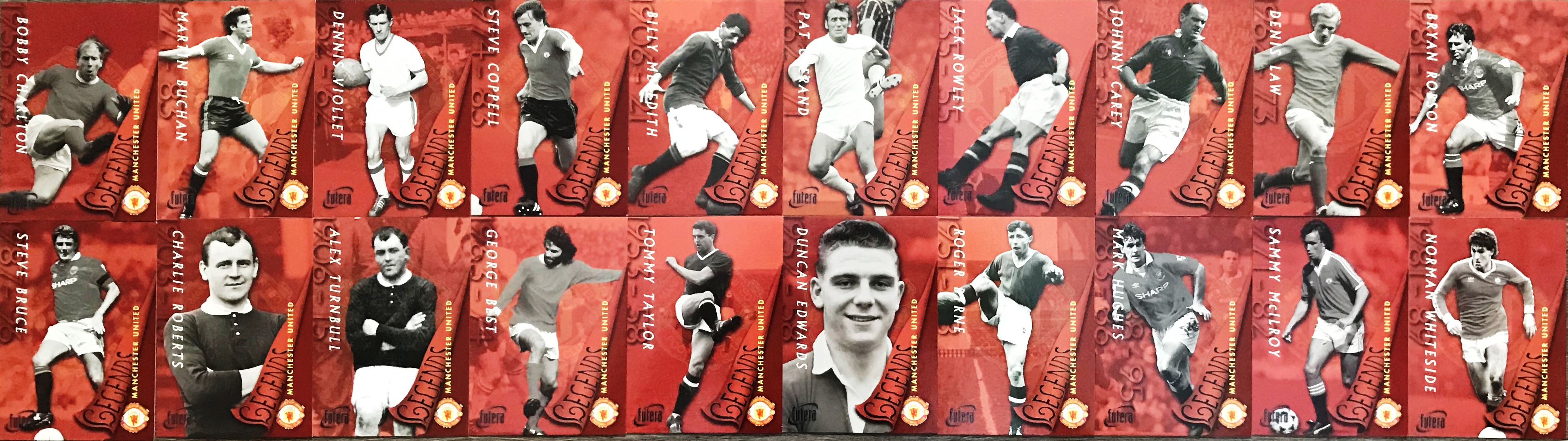 การ์ดสะสม ฟุตบอล สโมสรแมนเชสเตอร์ ยูไนเต็ด - ฟูเทร่า แมนเชสเตอร์ ยูไนเต็ด 1997 ใหม่ / MANCHESTER UNITED Football Club Collector Card Series - FUTERA MANCHESTER UNITED 1997 NEW