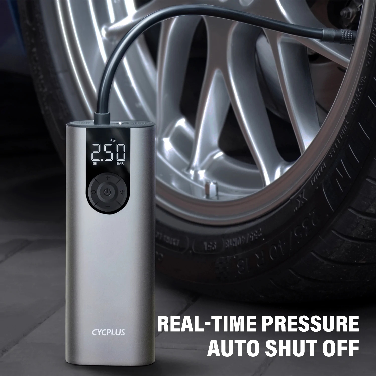 สูบลมเอนกประสงค์ CYCPLUS A8 ELECTRIC AIR PUMP สามารถสูบลมได้สูงสุดถึง 150Psi ทนทาน แบตอึดครับ