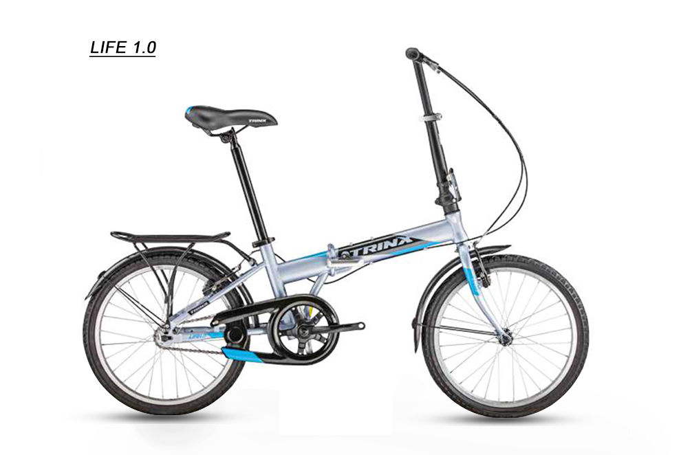 จักรยานพับได้ TRINX LIFE 1.0 STEEL FOLDING BIKE 16" ไม่เกียร์, TRINX MY2020