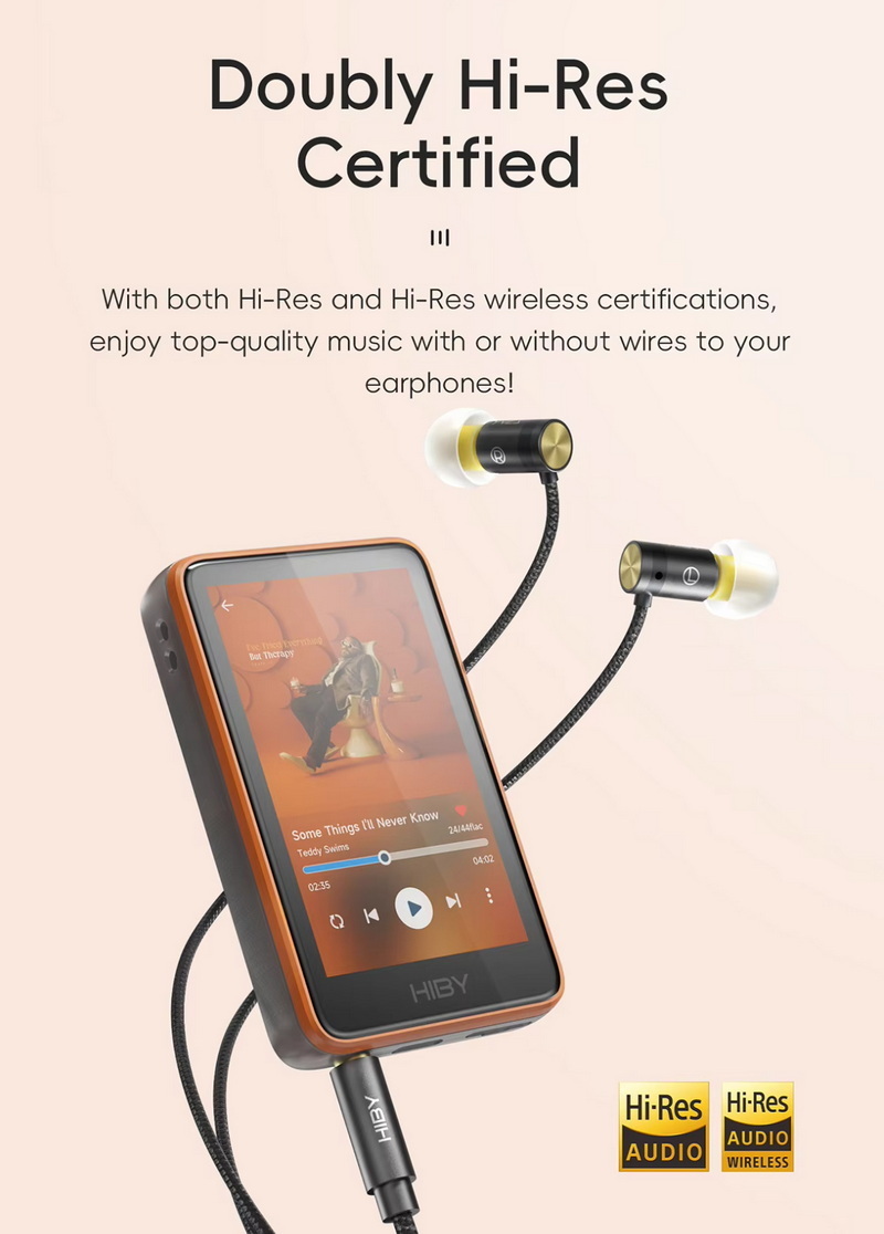 HiBy R1 เครื่องเล่นเพลงจิ๋ว ชิป DAC CS43131 จอทัชสกรีน รองรับ Dual Hi-Res ประกันศูนย์ไทย