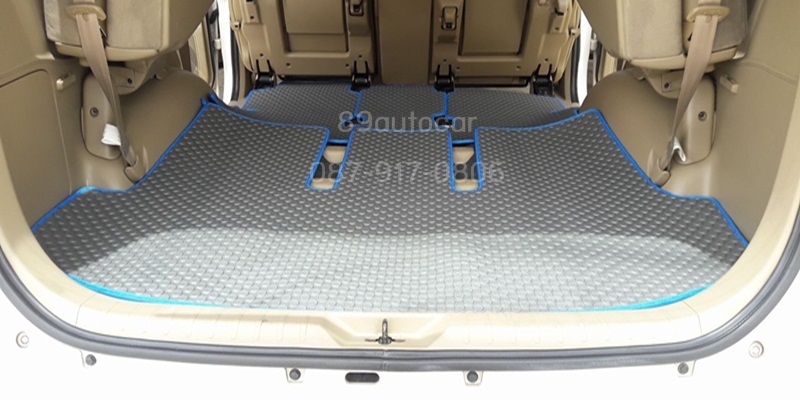 พรมกระดุมรถยนต์ Toyota Fortuner 2008-2014 กระดุมสีเทาขอบฟ้า