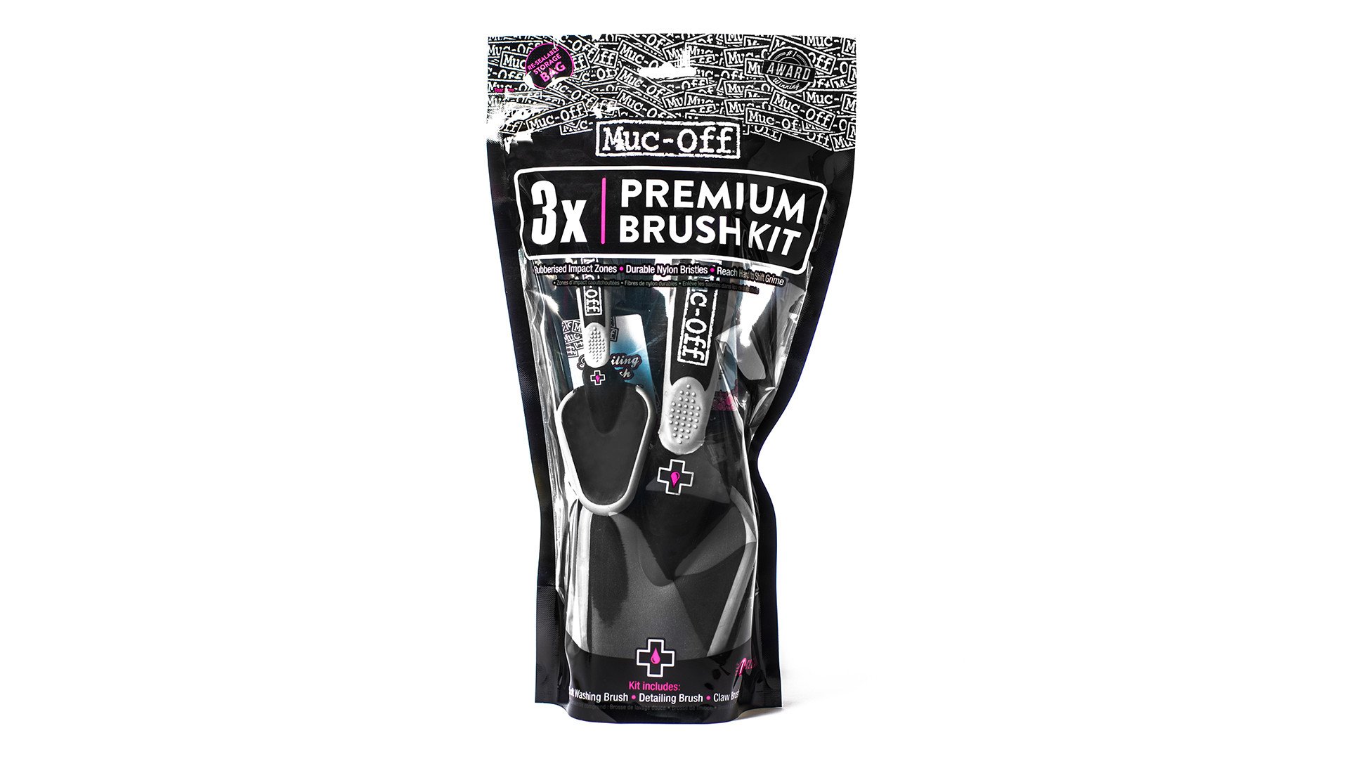 แปรงทำความสะอาดชุด 3 ชิ้น MUC OFF 3X PREMIUM BRUSH KIT