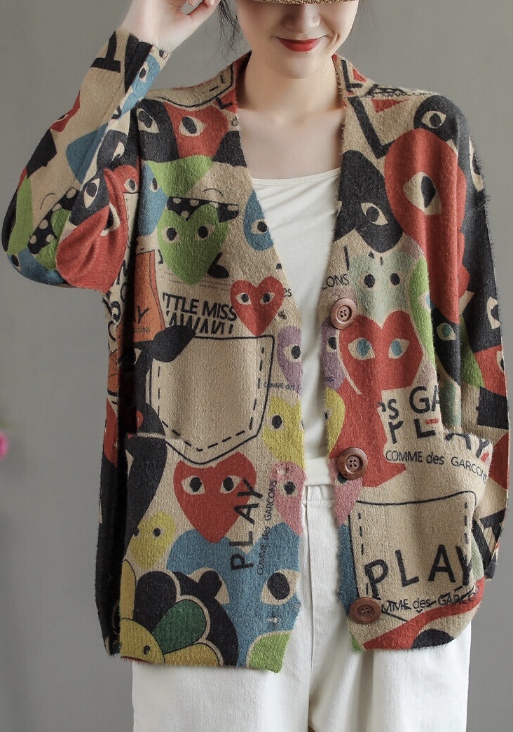 เสื้อคลุมไหมพรมนุ่มแต่งกระเป๋า