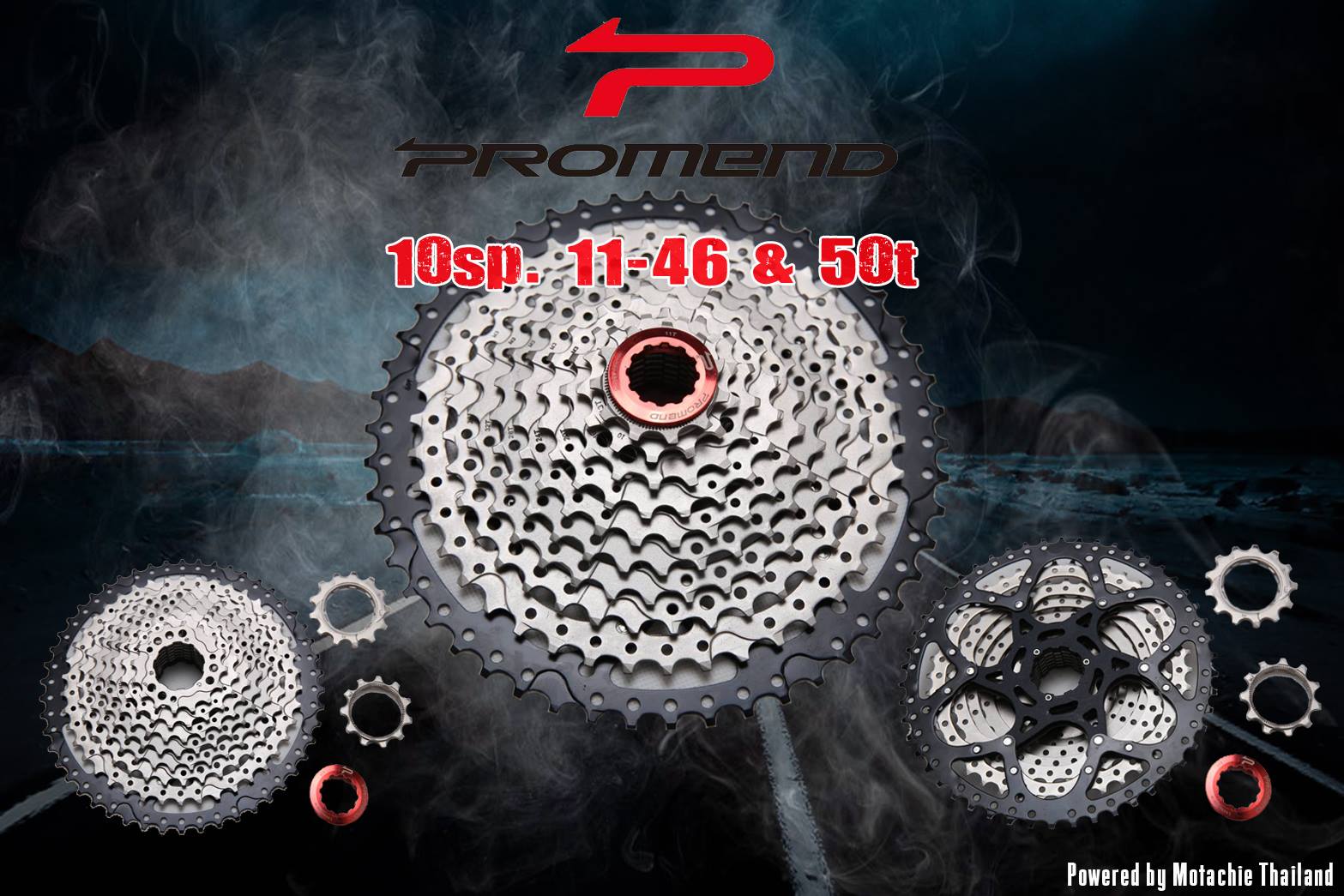 สเตอร์ Promend 10sp.Cassette 11-42T ,CS-M10XL-50T