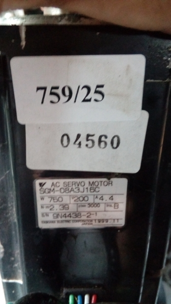 SGM-08A3J16C SERVO MOTOR " YASKAWA "