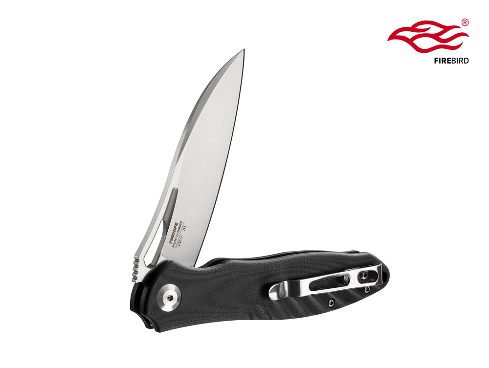 มีดพับ Ganzo กานโซ่ รุ่น FH71-BK / D2 Steel / ด้าม G10 สีดำสนิท ของแท้ 100%