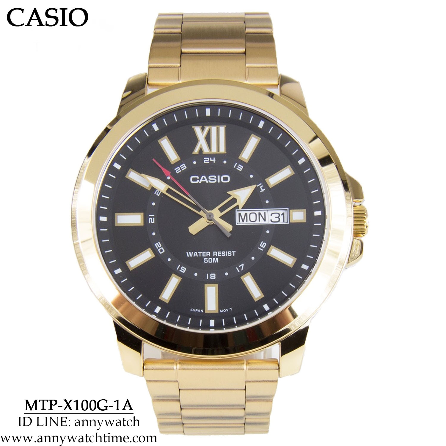 CASIO MTP-X100G-1A