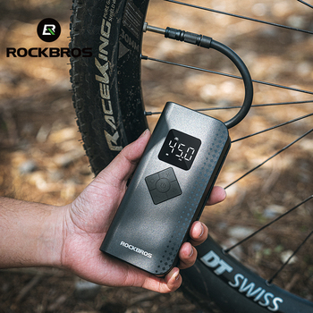ปั๊มลมไฟฟ้า ROCKBROS รุ่น A13 (42720001001) – ชาร์จ USB-C ความดันสูง 150 PSI หน้าจอดิจิทัล พร้อมอุปกรณ์ครบชุด!