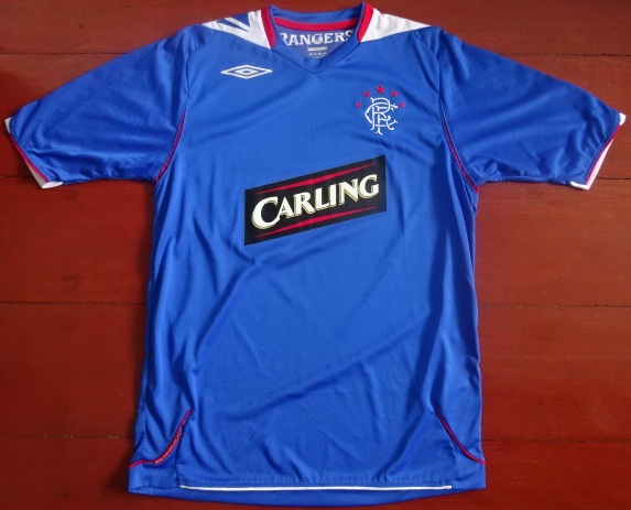 เสื้อฟุตบอล ทีมสโมสรเรนเจอร์ส ชุดเหย้า 2006/07 M-Size / RANGERS Football Shirt Home Kit 2006/07 Jersey M-Size