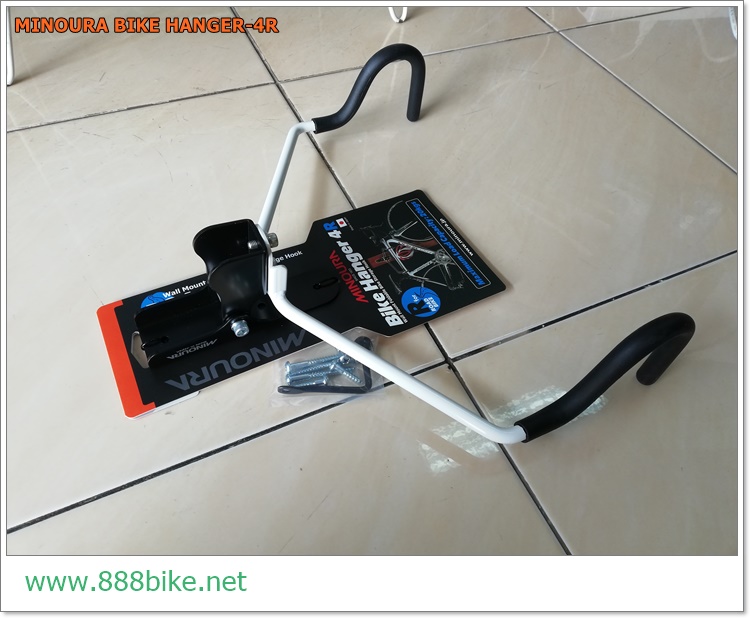 MINOURA แร๊กแขวนรถติดผนัง รุ่น BIKE HANGER 4R ,สีขาว,แดง